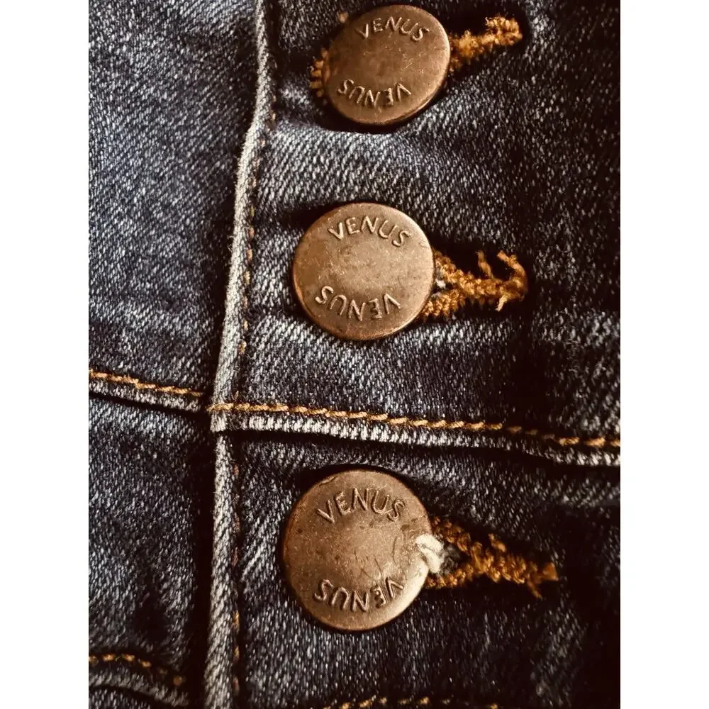 Venus High Waist Double Button Zip Skinny Leg Stretch Jeans Women’s Sz 6
